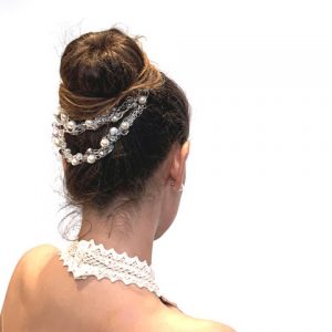 Crystal, Pearls & Silver Wire Bride Headband
